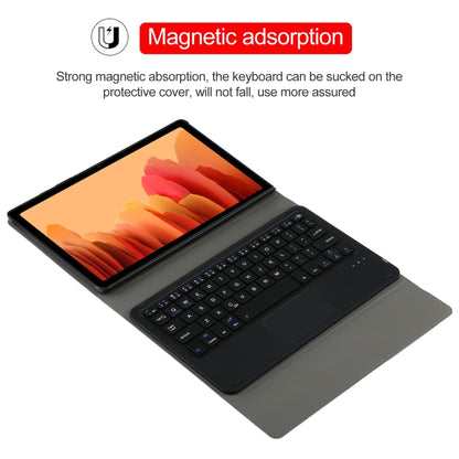 A500-A Detachable Bluetooth Keyboard Ultrathin Horizontal Flip Leather Tablet Case with Touchpad & Holder for Samsung Galaxy Tab A7 10.4 (2020) T500 / T505(Black) - Samsung Keyboard by PMC Jewellery | Online Shopping South Africa | PMC Jewellery