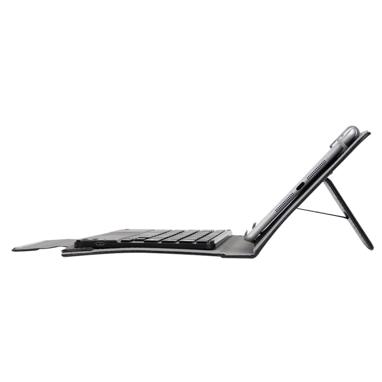 Universal Detachable Magnetic Bluetooth Keyboard Leather Case with Touchpad & Holder for 7 inch IOS & Android & Windows Tablet PC(Black) - Universal Keyboard by PMC TechLife | Online Shopping South Africa | PMC TechLife