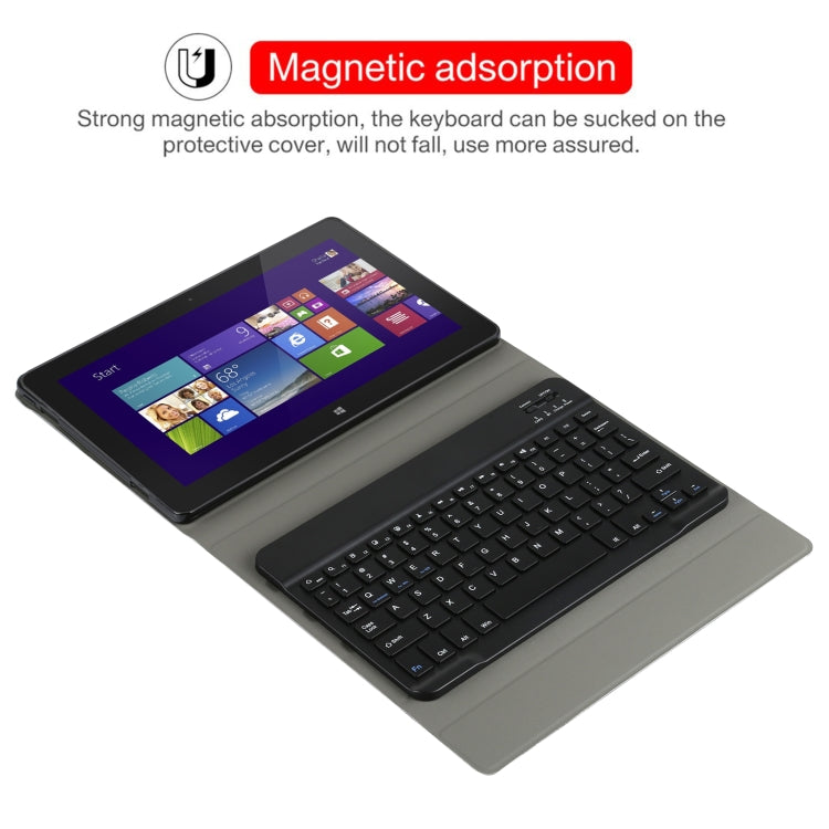 AM12 2 in 1 Removable Bluetooth Keyboard + Protective Leather Tablet Case with Holder for Lenovo Tab P11 (Tab-J606F)(Black) - Lenovo Keyboard by PMC Jewellery | Online Shopping South Africa | PMC Jewellery