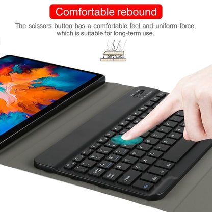 AM13 2 in 1 Removable Bluetooth Keyboard + Protective Leather Tablet Case with Holder for Lenovo Tab P11 Pro (TB-XJ706F)(Black) - Lenovo Keyboard by PMC Jewellery | Online Shopping South Africa | PMC Jewellery