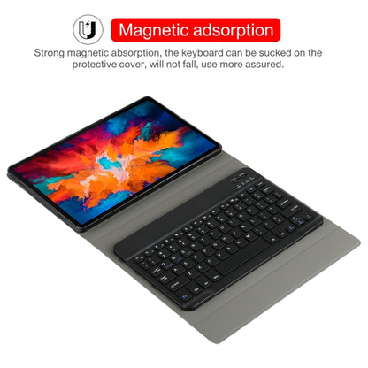 AM13 2 in 1 Removable Bluetooth Keyboard + Protective Leather Tablet Case with Holder for Lenovo Tab P11 Pro (TB-XJ706F)(Black) - Lenovo Keyboard by PMC Jewellery | Online Shopping South Africa | PMC Jewellery