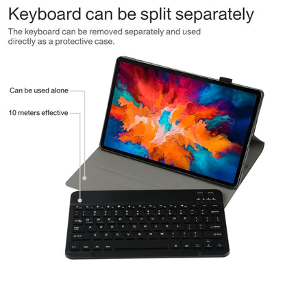 AM13 2 in 1 Removable Bluetooth Keyboard + Protective Leather Tablet Case with Holder for Lenovo Tab P11 Pro (TB-XJ706F)(Black) - Lenovo Keyboard by PMC Jewellery | Online Shopping South Africa | PMC Jewellery