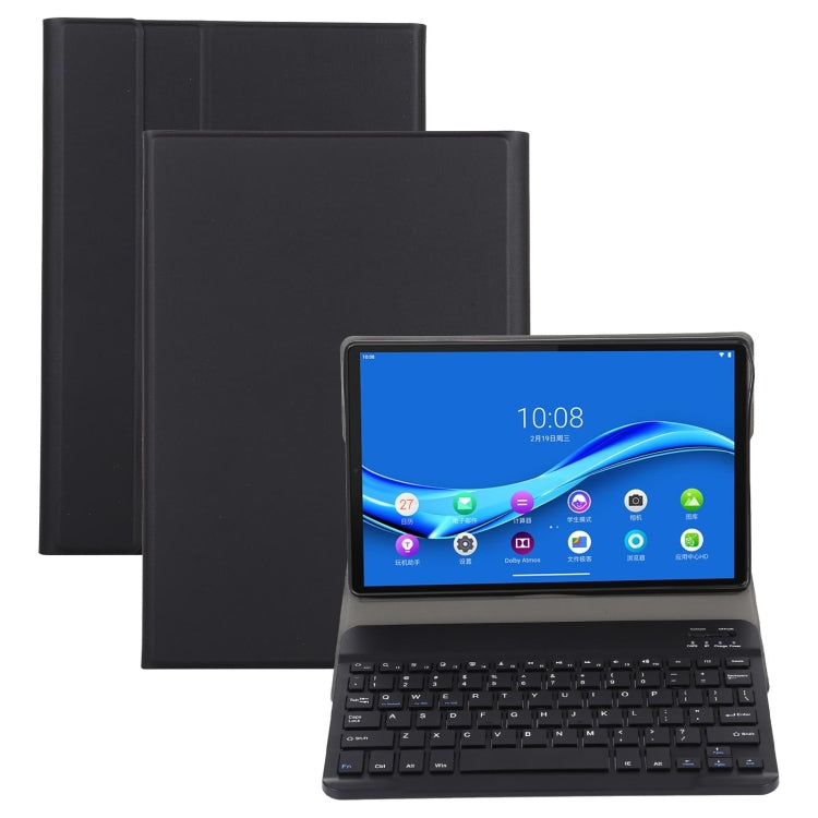 AM10 2 in 1 Removable Bluetooth Keyboard + Protective Leather Tablet Case with Holder for Lenovo M10 FHD Plus 10.3 inch(Black) - Lenovo Keyboard by PMC Jewellery | Online Shopping South Africa | PMC Jewellery