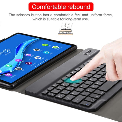 AM10 2 in 1 Removable Bluetooth Keyboard + Protective Leather Tablet Case with Holder for Lenovo M10 FHD Plus 10.3 inch(Black) - Lenovo Keyboard by PMC Jewellery | Online Shopping South Africa | PMC Jewellery