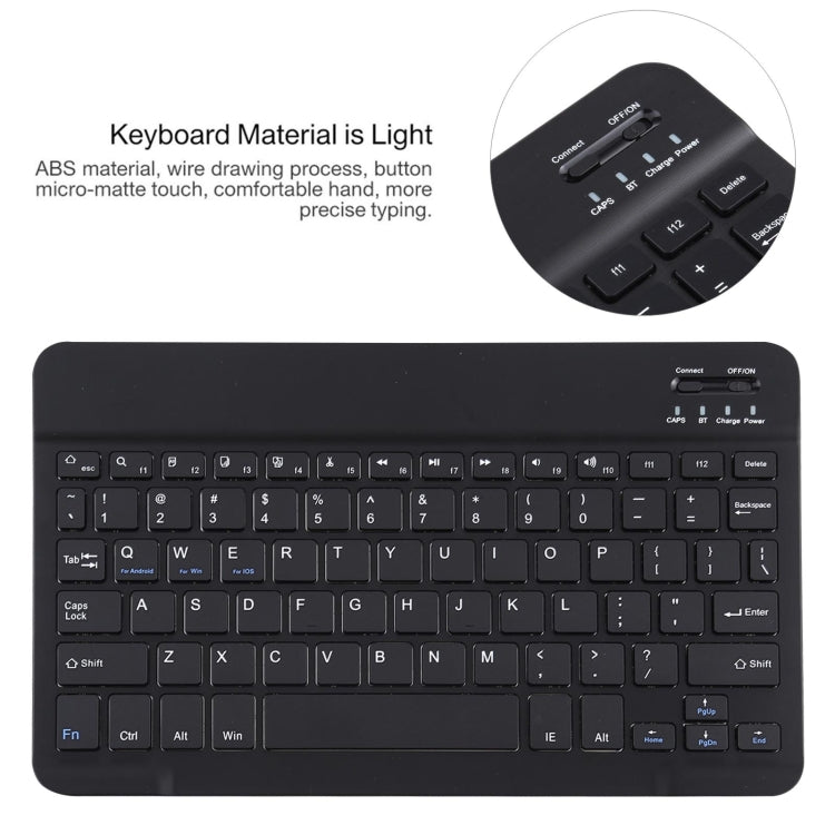 AM10 2 in 1 Removable Bluetooth Keyboard + Protective Leather Tablet Case with Holder for Lenovo M10 FHD Plus 10.3 inch(Black) - Lenovo Keyboard by PMC Jewellery | Online Shopping South Africa | PMC Jewellery