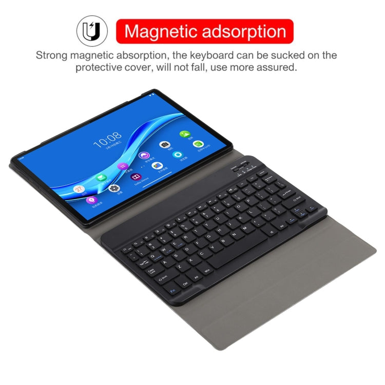 AM10 2 in 1 Removable Bluetooth Keyboard + Protective Leather Tablet Case with Holder for Lenovo M10 FHD Plus 10.3 inch(Black) - Lenovo Keyboard by PMC Jewellery | Online Shopping South Africa | PMC Jewellery