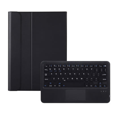 AK10-A 2 in 1 Detachable Bluetooth Keyboard + Lambskin Texture TPU Protective Leather Tablet Case with Touchpad & Holder for Lenovo Qitian K10 TB-X6C6X(Black) - Lenovo Keyboard by PMC Jewellery | Online Shopping South Africa | PMC Jewellery