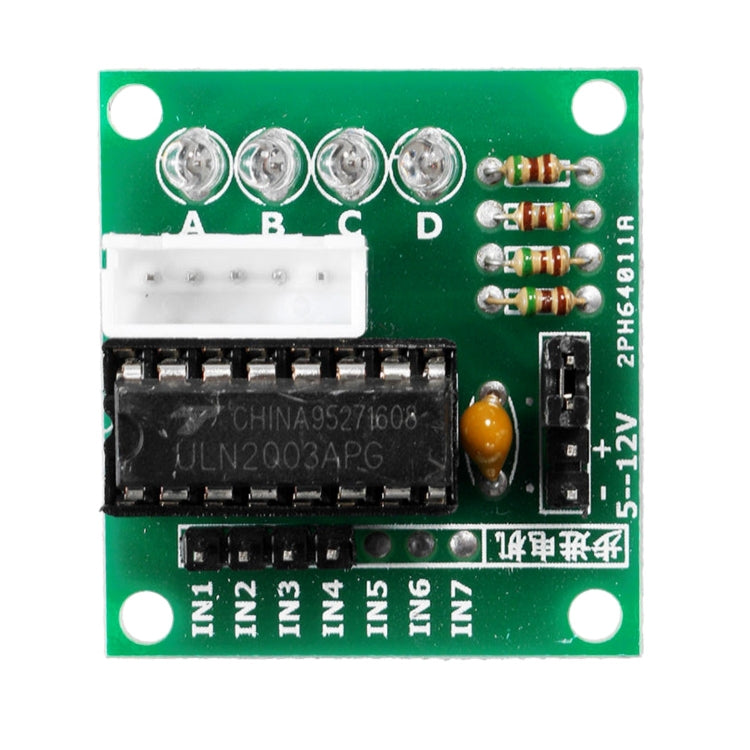 LDTR-WG0246 28YBJ-48 DC 5V 4 Phase 5 Wire Stepper Motor with ULN2003 Driver Board (Silver) - Motor Module by PMC TechLife | Online Shopping South Africa | PMC TechLife