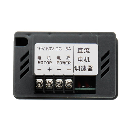 LDTR-WG0265 DC 6A Motor Speed Governor Slow Down Motor Controller Positive And Negative Rotating Control Switch 12V/24V/36V/48V (Black) - Other Accessories by PMC Jewellery | Online Shopping South Africa | PMC Jewellery