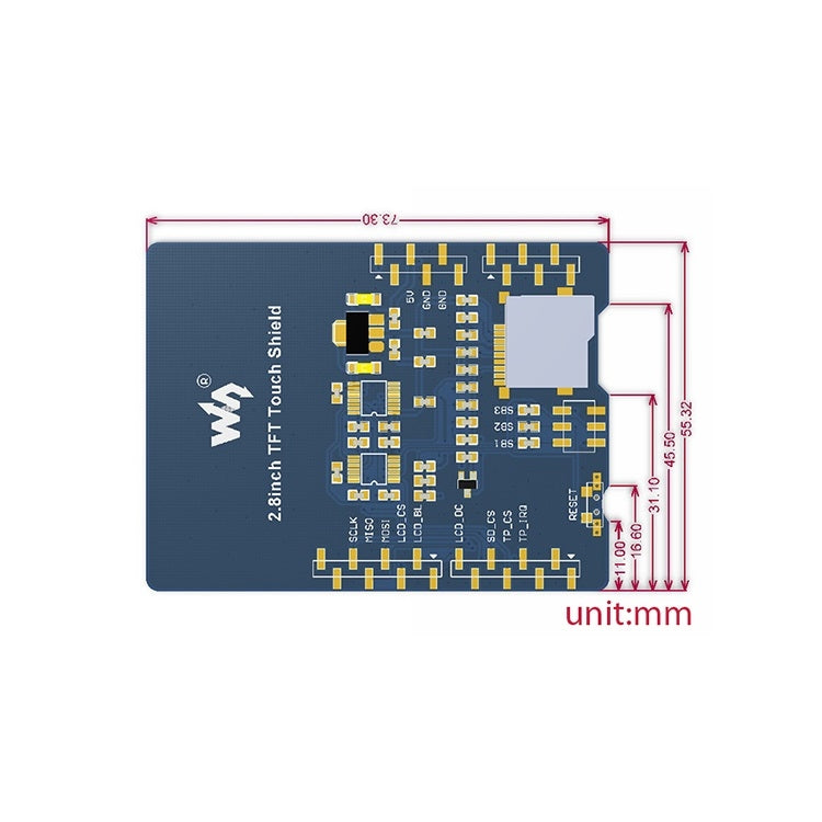 2.8 inch Touch LCD Shield for Arduino - free shipping - PMC TechLife - Order now!