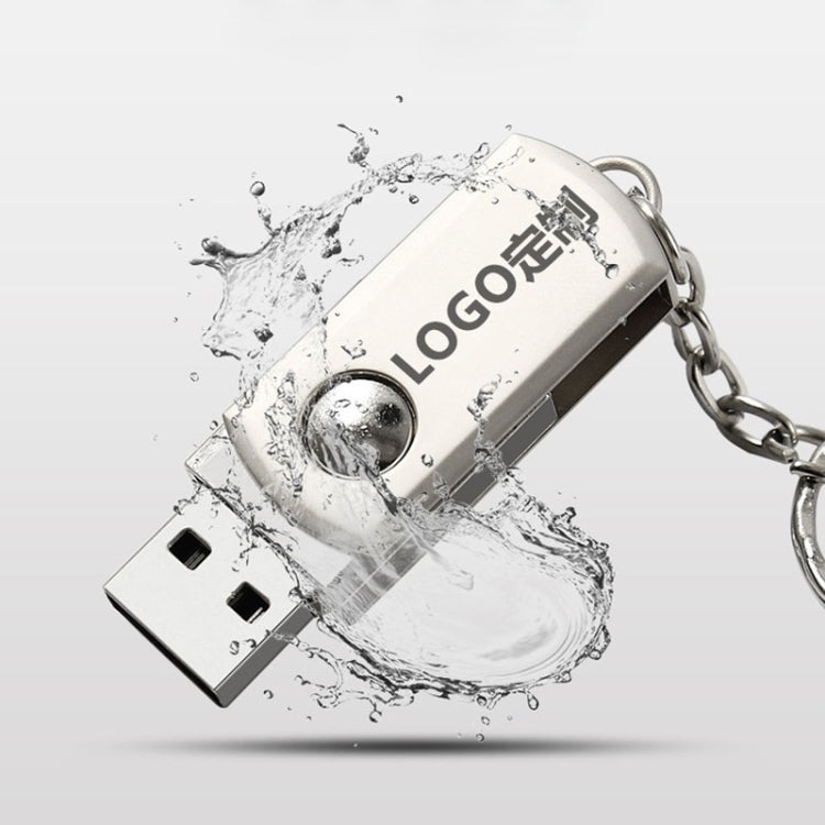 MicroDrive 128GB USB 2.0 Creative Personality Metal U Disk with Keychain (Gold) - USB Flash Drives by MicroDrive | Online Shopping South Africa | PMC Jewellery | Buy Now Pay Later Mobicred