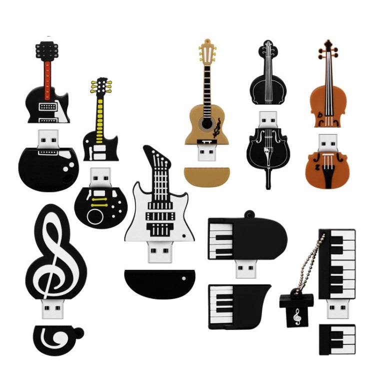 MicroDrive 128GB USB 2.0 Music Note U Disk - free shipping - PMC Jewellery - Order now!