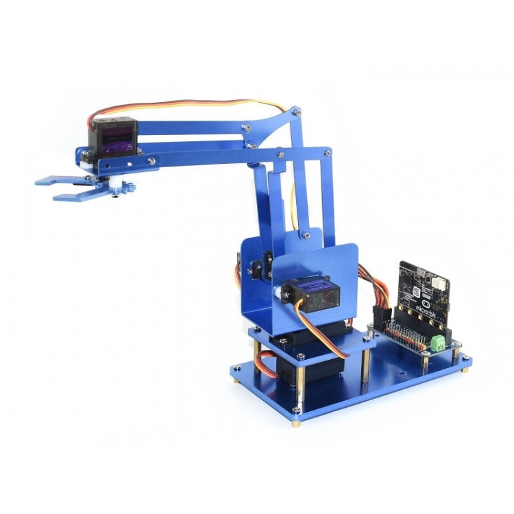 Waveshare 4-DOF Metal Robot Arm Kit for micro:bit, Support Bluetooth, US Plug - free shipping - PMC Jewellery - Order now!