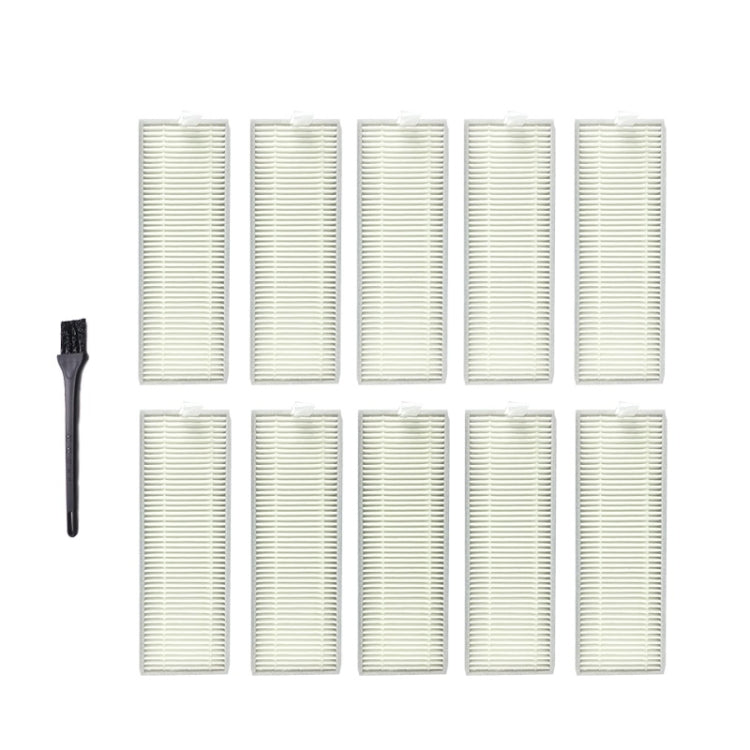 XI268 10 PCS I259 Filter+ G101 Small Black Brush for ILIFE A7 A9 - For ILIFE Accessories by PMC Jewellery | Online Shopping South Africa | PMC Jewellery | Buy Now Pay Later Mobicred