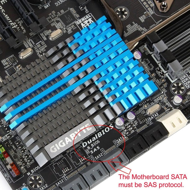Professional SFF-8482 SAS to SATA 180 Degrees Angle Adapter for Motherboard - eSATA & SATA & IDE by PMC TechLife | Online Shopping South Africa | PMC TechLife | Buy Now Pay Later Mobicred
