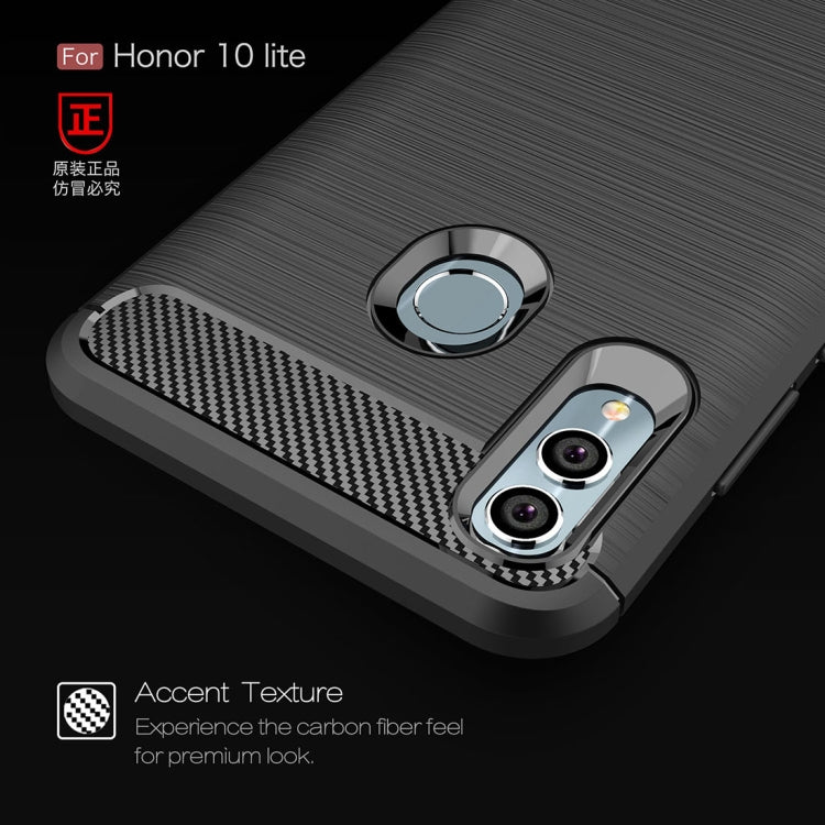 Carbon Fiber Texture TPU Shockproof Case For Huawei Honor 10 Lite / P Smart 2019 - Honor Cases by PMC Jewellery | Online Shopping South Africa | PMC Jewellery