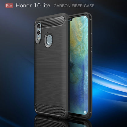 Carbon Fiber Texture TPU Shockproof Case For Huawei Honor 10 Lite / P Smart 2019 - Honor Cases by PMC Jewellery | Online Shopping South Africa | PMC Jewellery