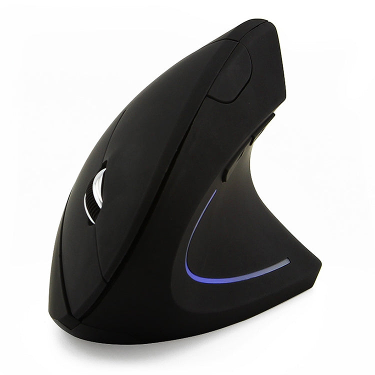 Battery Version Wireless Mouse Vertical 2.4GHz Optical Mouse (Black) - Wireless Mice by PMC TechLife | Online Shopping South Africa | PMC TechLife