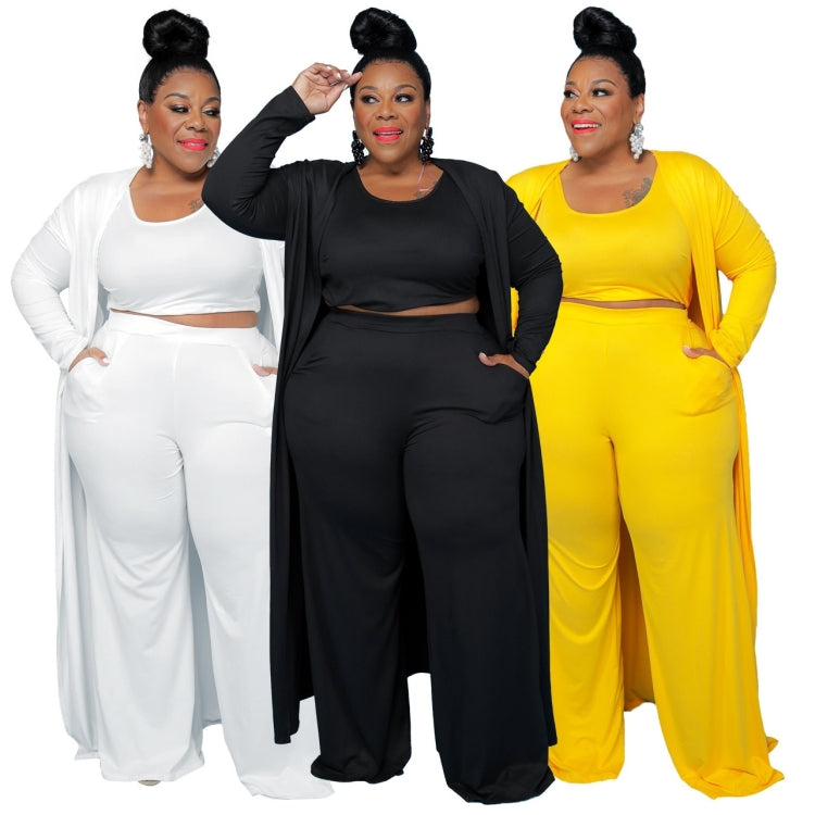 Casual Fashion Sports Home Three-piece Set (Color:Yellow Size:XXL) - One-Piece Garment by PMC Jewellery | Online Shopping South Africa | PMC Jewellery