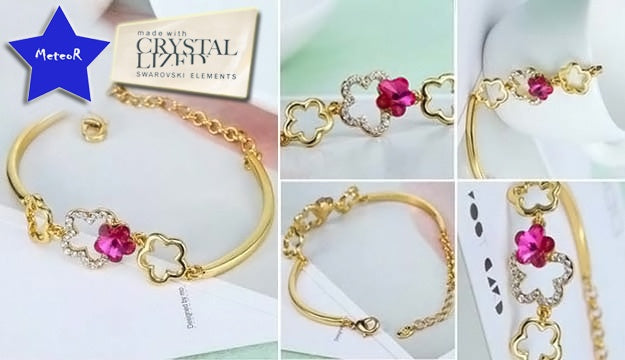 Gold Plated Flower Bracelet - free shipping - PMC TechLife - Order now!
