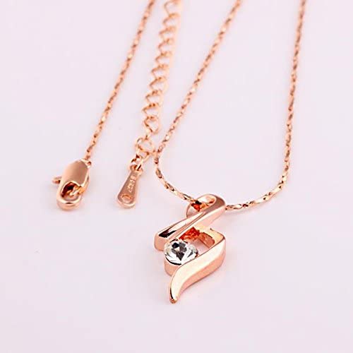 9k Gold White Rhinestone Cancer Ribbon Support Awareness Pendant Necklace Chain - free shipping - PMC TechLife - Order now!