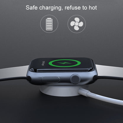 1m Magnetic Wireless Charger for Apple Watch Series Ultra & 10 / 9 / 8 / 7 / 6 / 5 / 4 / 3 / 2(White) - Charger / Holder by PMC Jewellery | Online Shopping South Africa | PMC Jewellery | Buy Now Pay Later Mobicred