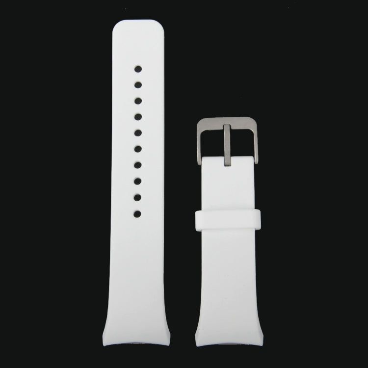 For Samsung Gear S2 Sport / Gear S2 Watch Solid Color Silicone Watchband(White) - Watch Bands by PMC TechLife | Online Shopping South Africa | PMC TechLife | Buy Now Pay Later Mobicred