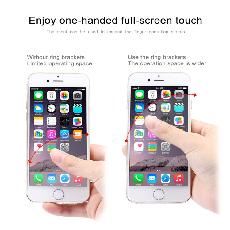 Ring Buckle Multifunction Cell Phone Holder(Silver) - Ring Holder by PMC TechLife | Online Shopping South Africa | PMC TechLife