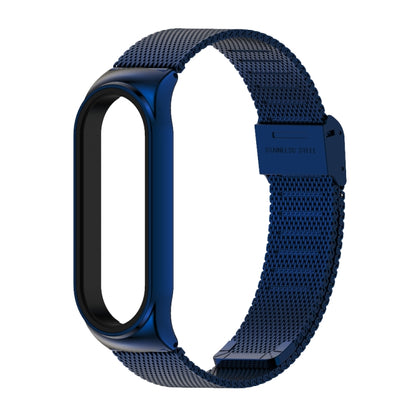 Mijobs Milan CS Screwless Buckle Metal Watch Band Case for Xiaomi Mi Band 3 & 4 & 5 & 6, Host not Included(Blue) - Watch Bands by MIJOBS | Online Shopping South Africa | PMC Jewellery | Buy Now Pay Later Mobicred