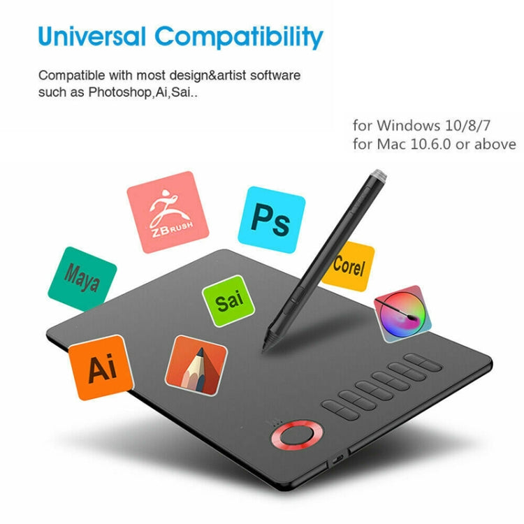 VEIKK A15 10x6 inch 5080 LPI Smart Touch Electronic Graphic Tablet, with Type-C Interface(Blue) - free shipping - PMC TechLife - Order now!