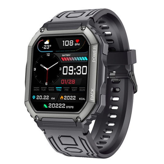 KR06 Waterproof Pedometer Sport Smart Watch, Support Heart Rate / Blood Pressure Monitoring / BT Calling(Black) - Smart Watches by PMC Jewellery | Online Shopping South Africa | PMC Jewellery | Buy Now Pay Later Mobicred