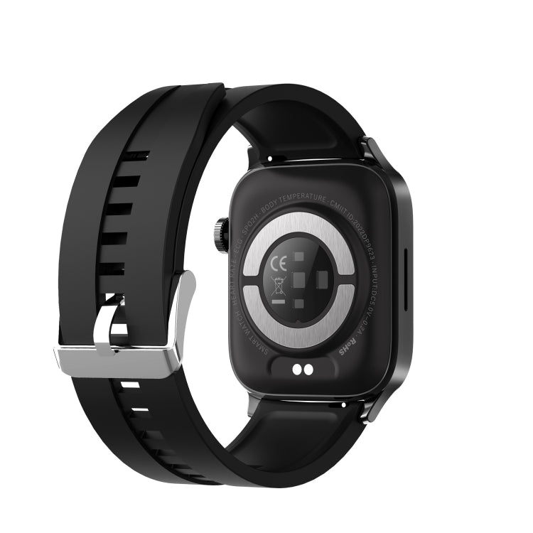 HAMTOD GT22 1.85 inch TFT Screen Health Smart Watch, Support Bluetooth Call / Plateau Blood Oxygen / Skin Health / Body Temperature / Arrhythmia / TI Heart Rate Monitoring (Black) - Smart Watches by HAMTOD | Online Shopping South Africa | PMC Jewellery | Buy Now Pay Later Mobicred