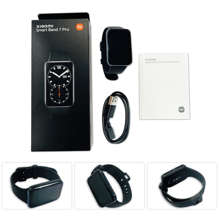 Original Xiaomi Smart Band 7 Pro Global, 1.64 inch AMOLED Screen, Support Heart Rate / Blood Oxygen / Stress / Sleep Monitoring (Black) - Wearable Devices by Xiaomi | Online Shopping South Africa | PMC Jewellery | Buy Now Pay Later Mobicred