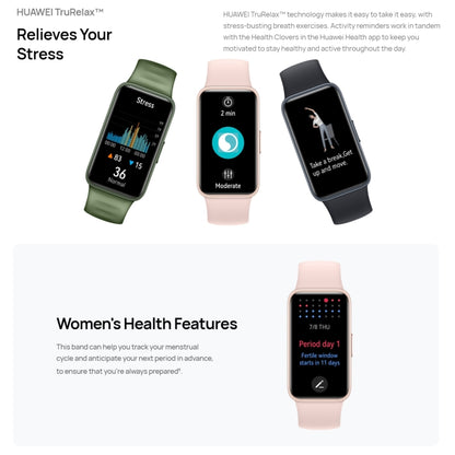 HUAWEI Band 8 NFC 1.47 inch AMOLED Smart Watch, Support Heart Rate / Blood Pressure / Blood Oxygen / Sleep Monitoring(Emerald) - Wearable Devices by Huawei | Online Shopping South Africa | PMC Jewellery | Buy Now Pay Later Mobicred