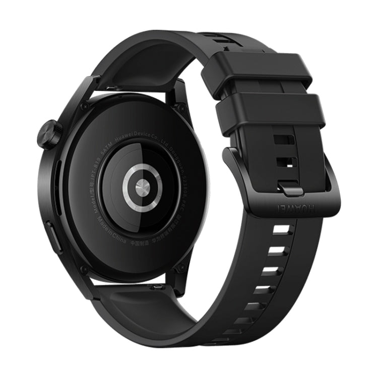 HUAWEI WATCH GT 3 Smart Watch 46mm Rubber Wristband, 1.43 inch AMOLED Screen, Support Heart Rate Monitoring / GPS / 14-days Battery Life / NFC(Black) - Wearable Devices by Huawei | Online Shopping South Africa | PMC Jewellery | Buy Now Pay Later Mobicred