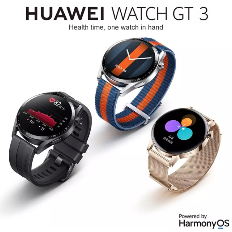 HUAWEI WATCH GT 3 Smart Watch 46mm Braided Wristband, 1.43 inch AMOLED Screen, Support Heart Rate Monitoring / GPS / 14-days Battery Life / NFC(Blue) - Wearable Devices by Huawei | Online Shopping South Africa | PMC Jewellery | Buy Now Pay Later Mobicred