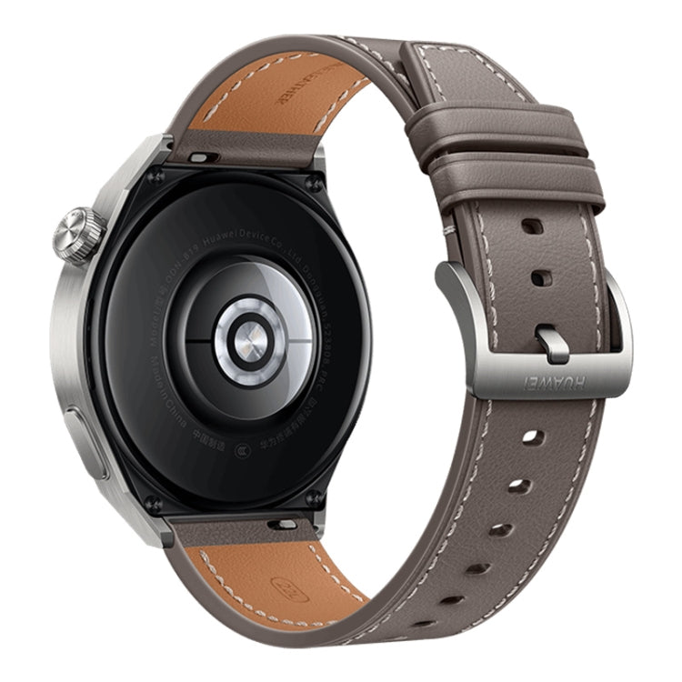 HUAWEI WATCH GT 3 Pro Titanium Smart Watch 46mm Genuine Leather Wristband, 1.43 inch AMOLED Screen, Support ECG / GPS / 14-days Battery Life(Grey) - Wearable Devices by Huawei | Online Shopping South Africa | PMC Jewellery | Buy Now Pay Later Mobicred