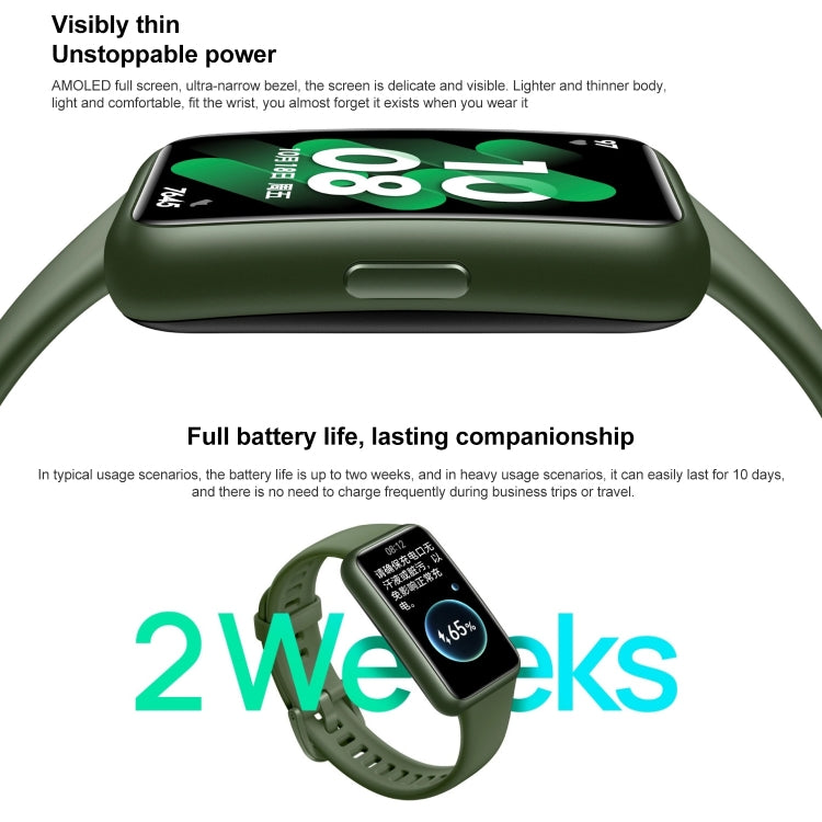 Original HUAWEI Band 7 Standard Edition, 1.47 inch AMOLED Screen Smart Watch, Support Blood Oxygen Monitoring / 14-days Battery Life(Green) - Wearable Devices by Huawei | Online Shopping South Africa | PMC Jewellery | Buy Now Pay Later Mobicred