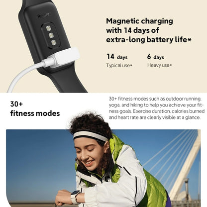 Original Xiaomi Redmi Smart Wristband 2 Fitness Bracelet, 1.47 inch Color Touch Screen, Support Sleep Track / Heart Rate Monitor (White) - Wearable Devices by Xiaomi | Online Shopping South Africa | PMC Jewellery | Buy Now Pay Later Mobicred