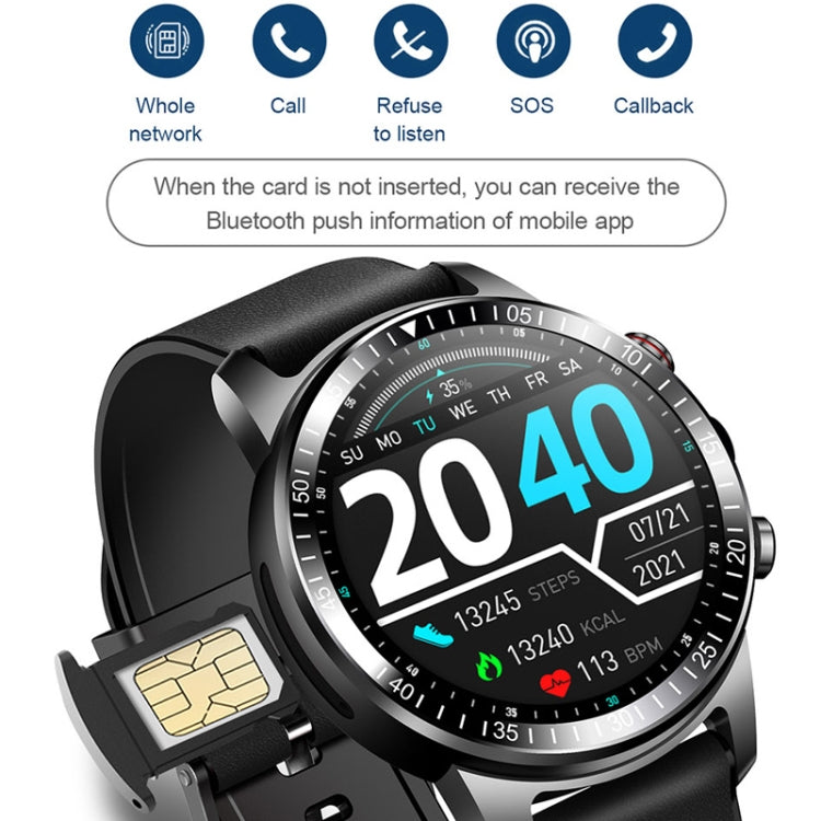 UNIWA KW390 1.39 inch Screen 4G Smart Watch, 4GB+64GB Android 8.1, Support Heart Rate Monitoring / GPS / Alipay - Android Watch by UNIWA | Online Shopping South Africa | PMC Jewellery | Buy Now Pay Later Mobicred