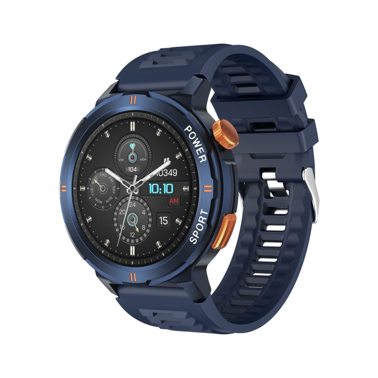 M52 1.43 inch Screen IP68 Water-resistant Smart Watch, Support Bluetooth Call / Heart Rate (Blue) - Smart Watches by PMC TechLife | Online Shopping South Africa | PMC TechLife | Buy Now Pay Later Mobicred