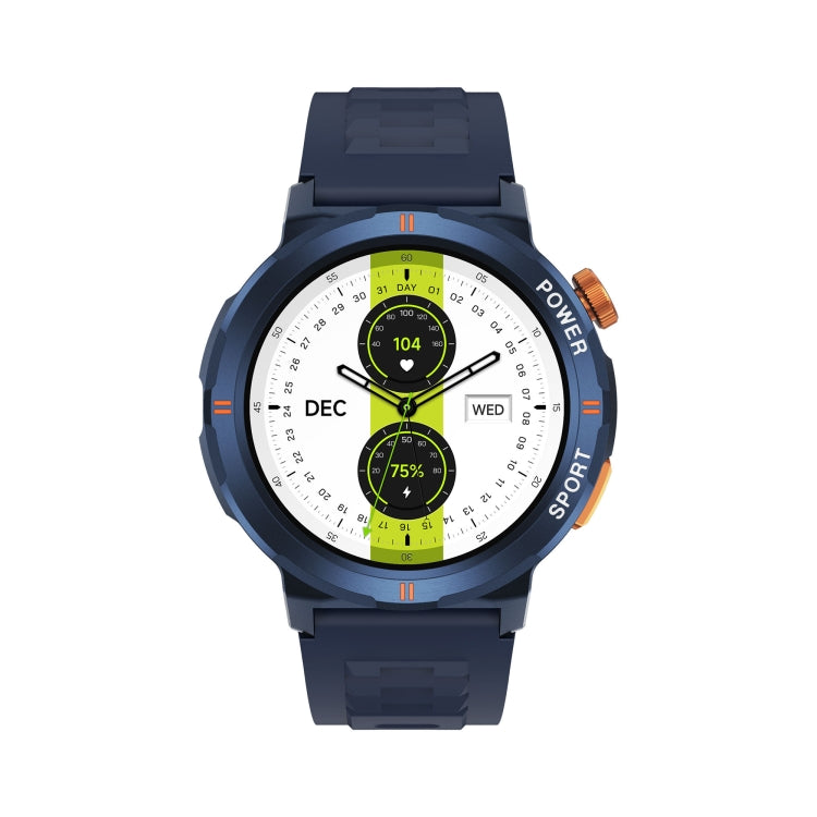 M52 1.43 inch Screen IP68 Water-resistant Smart Watch, Support Bluetooth Call / Heart Rate (Blue) - Smart Watches by PMC TechLife | Online Shopping South Africa | PMC TechLife | Buy Now Pay Later Mobicred