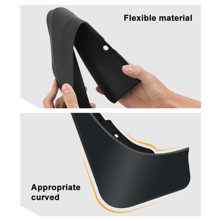 For Audi A3 Hatchback 2014-2016 4pcs/Set Car Auto Soft Plastic Splash Flaps Fender Guard - Mudguards by PMC TechLife | Online Shopping South Africa | PMC TechLife | Buy Now Pay Later Mobicred