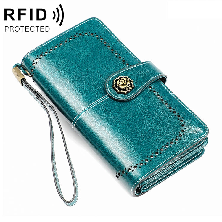 3556 Large Capacity Long Multi-function Anti-magnetic RFID Wallet Clutch for Ladies with Card Slots (Blue) - free shipping - PMC TechLife - Order now!