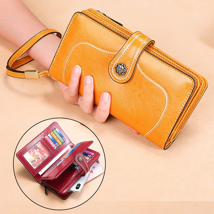 3555 Large Capacity Long Multi-function Anti-magnetic RFID Wallet Clutch for Ladies with Card Slots (Red) - free shipping - PMC TechLife - Order now!