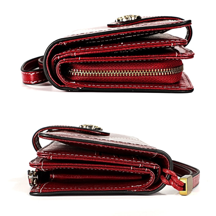 3555 Large Capacity Long Multi-function Anti-magnetic RFID Wallet Clutch for Ladies with Card Slots (Red) - free shipping - PMC TechLife - Order now!