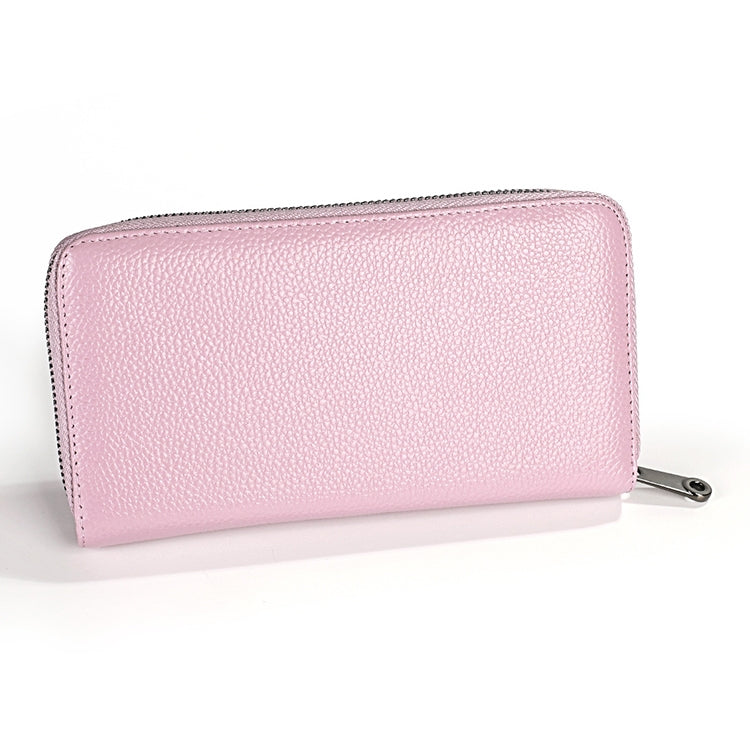 KB196 Top-grain Leather Large Capacity Multi-function 36-Bit Anti-magnetic RFID Organ Card Package Wallet(Purple) - Antimagnetic RFID Package by PMC TechLife | Online Shopping South Africa | PMC TechLife | Buy Now Pay Later Mobicred
