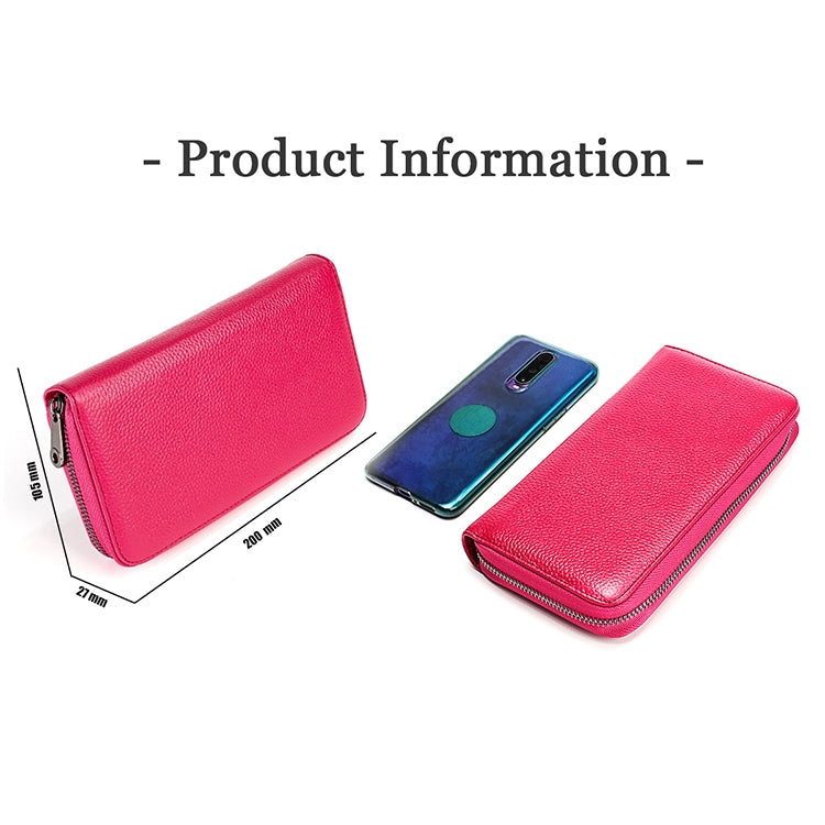 KB196 Top-grain Leather Large Capacity Multi-function 36-Bit Anti-magnetic RFID Organ Card Package Wallet(Purple) - Antimagnetic RFID Package by PMC TechLife | Online Shopping South Africa | PMC TechLife | Buy Now Pay Later Mobicred