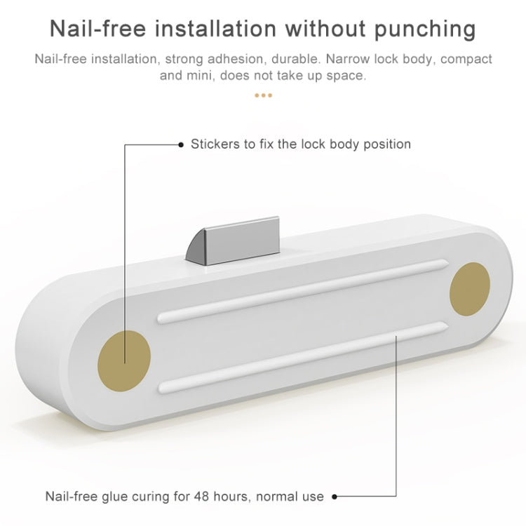 Original Xiaomi Youpin YEELOCK Smart Drawer Cabinet Lock Switch, US Plug(White) - Door Locks & Cabinet Locks by Xiaomi | Online Shopping South Africa | PMC TechLife | Buy Now Pay Later Mobicred