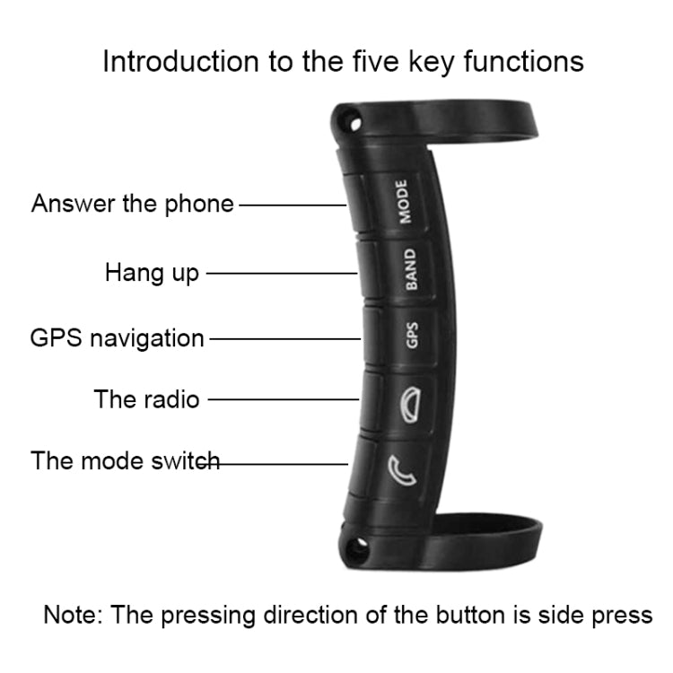 1 Set Universal Steering Wheel Controller Wireless Multifunctional DVD Navigation Key Remote Controller - Steering Wheel Accessories by PMC TechLife | Online Shopping South Africa | PMC TechLife | Buy Now Pay Later Mobicred